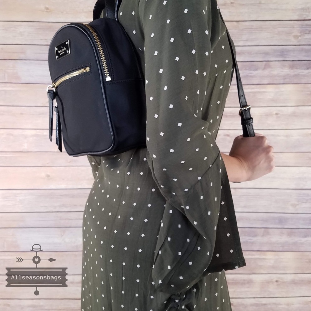 Kate spade MINI Bradley Wilson black backpack bag - Picture 5 of 8